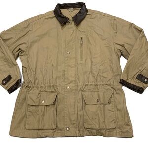 XL / Men's Tan Canvas Coat Jacket